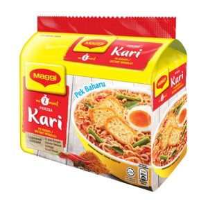 Maggi Kari 5s: A Delicious and Convenient Curry Instant Noodle Dish.